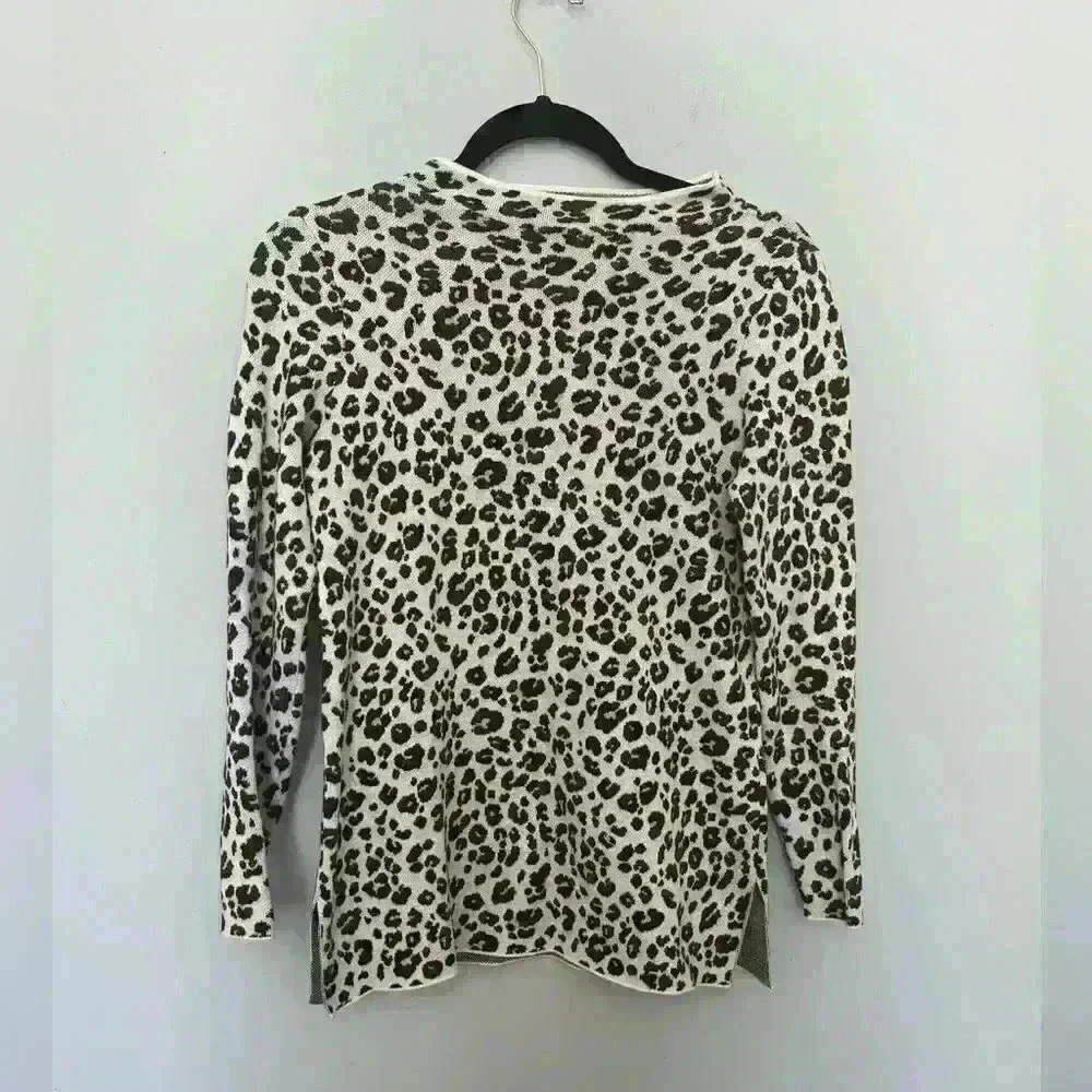 Loft Leopard Print Sweater Size XS Petite